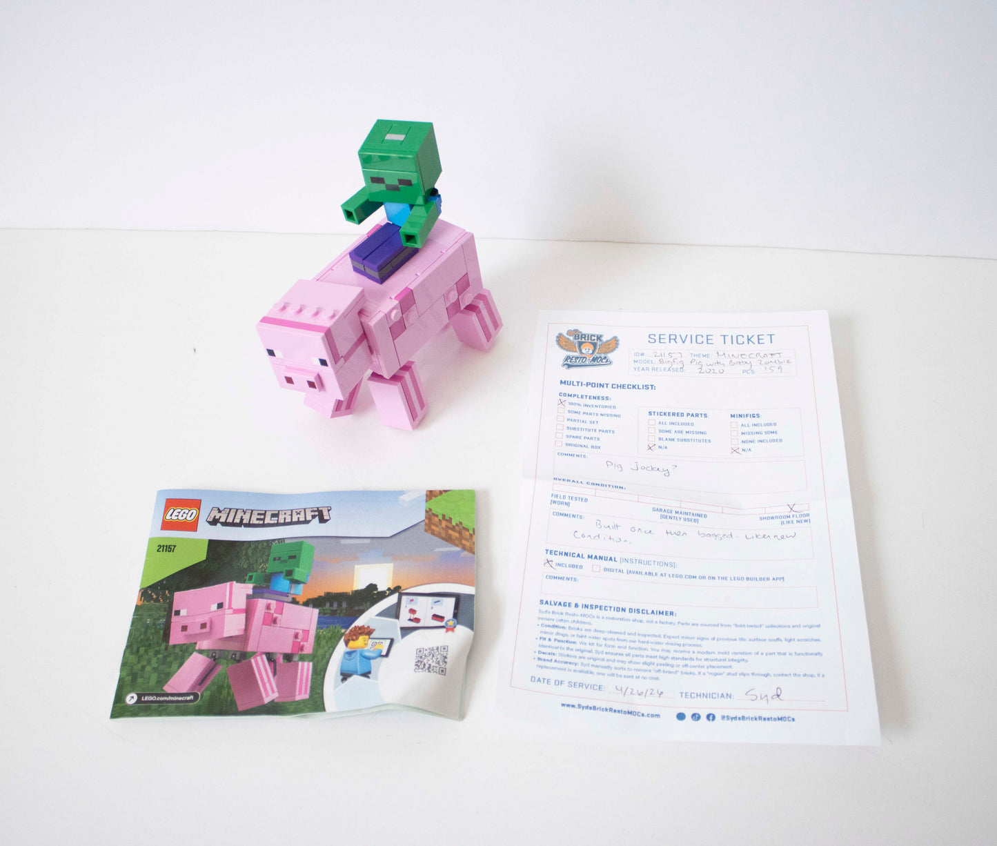 21157 Minecraft: BigFig Pig with Baby Zombie