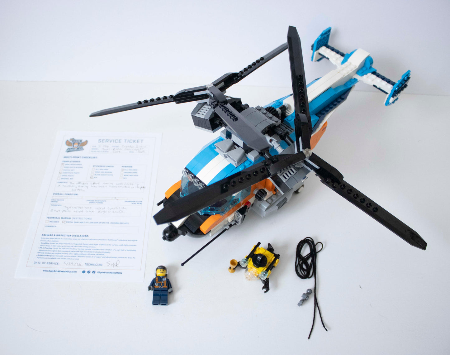 31096 Creator 3-in-1: Twin-Rotor Helicopter