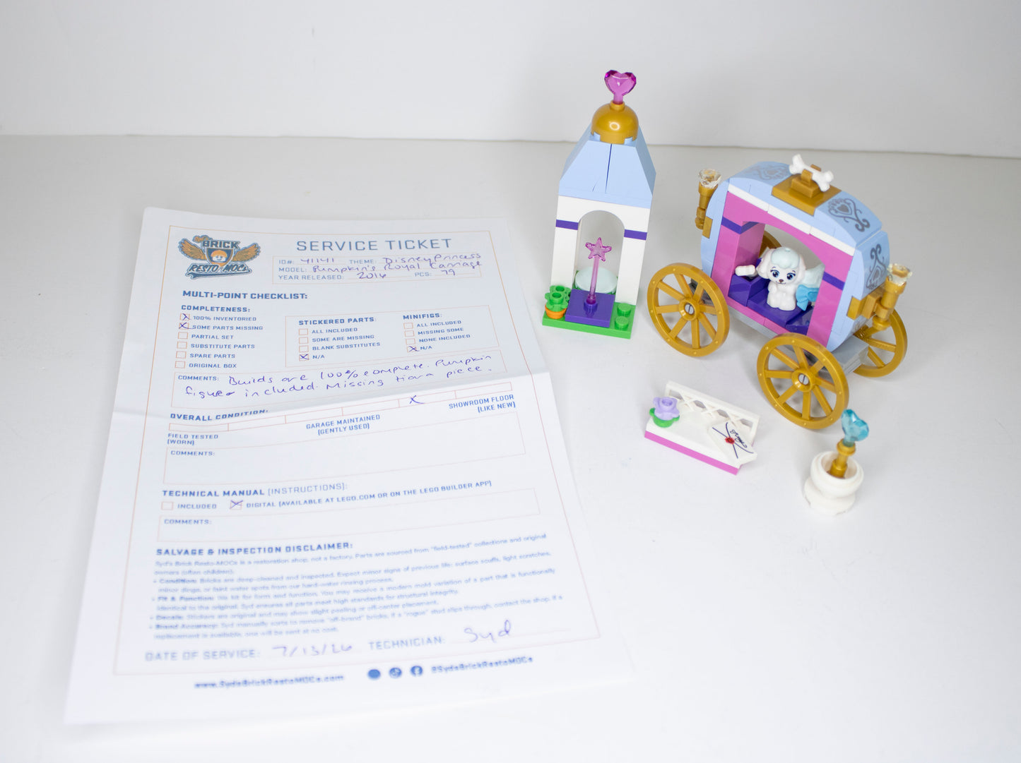 41141 Disney Princess: Pumpkin's Royal Carriage