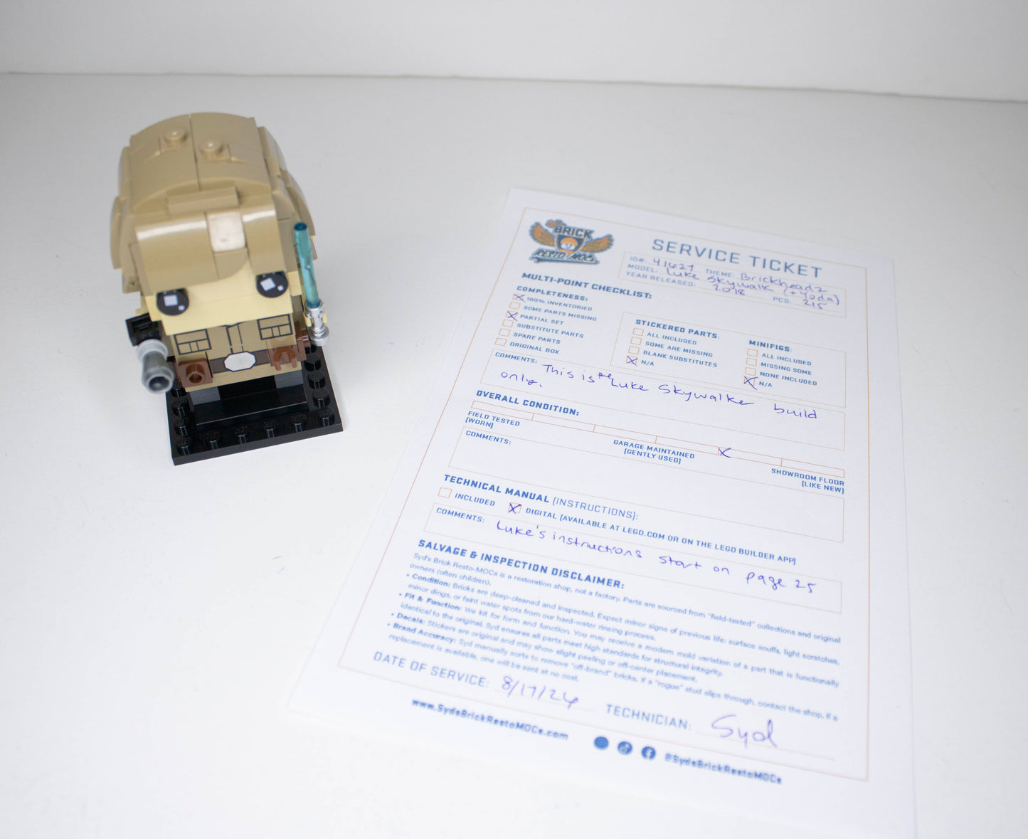 41627 Brickheadz Luke Skywalker