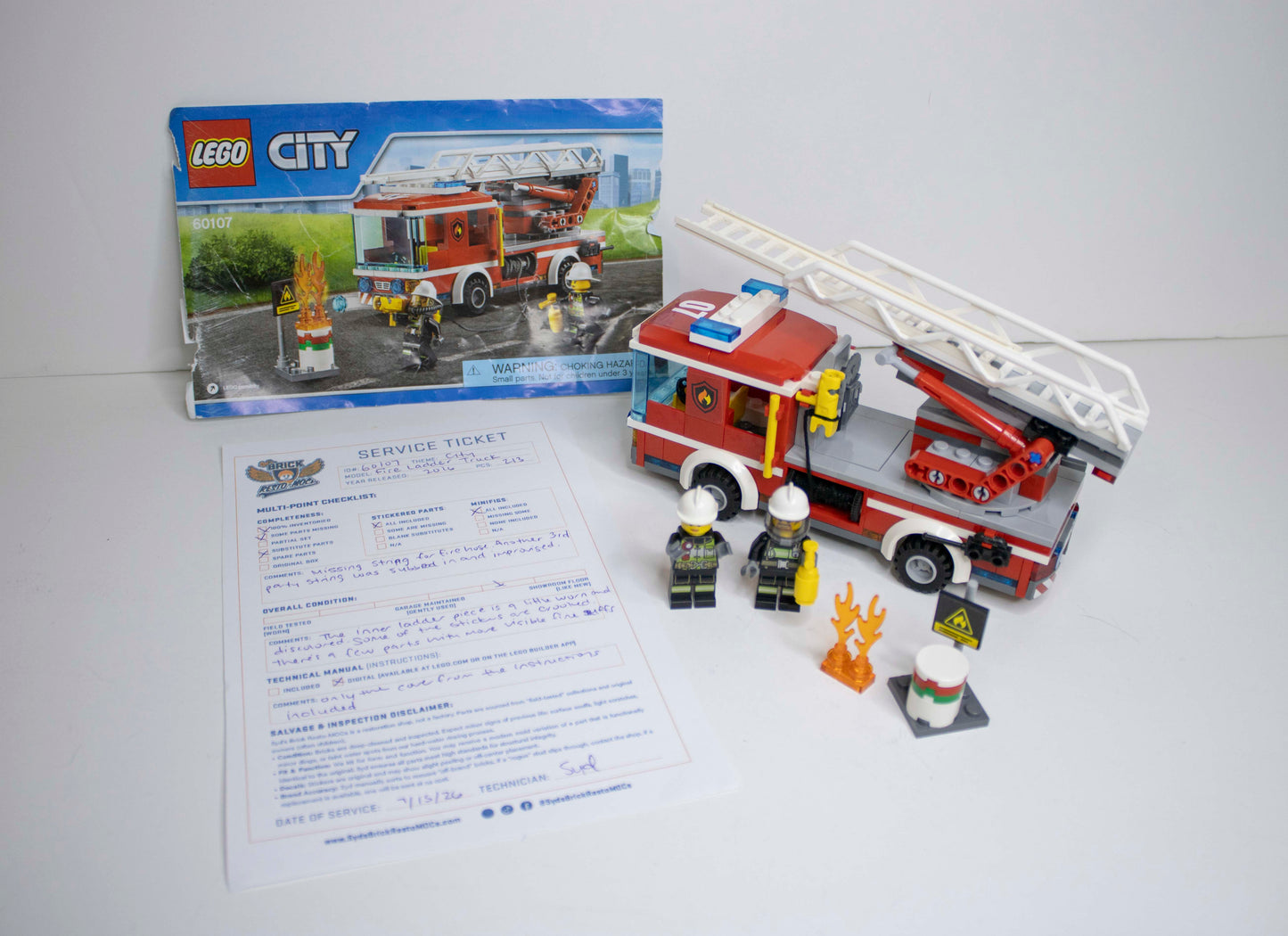 60107 City: Fire Ladder Truck
