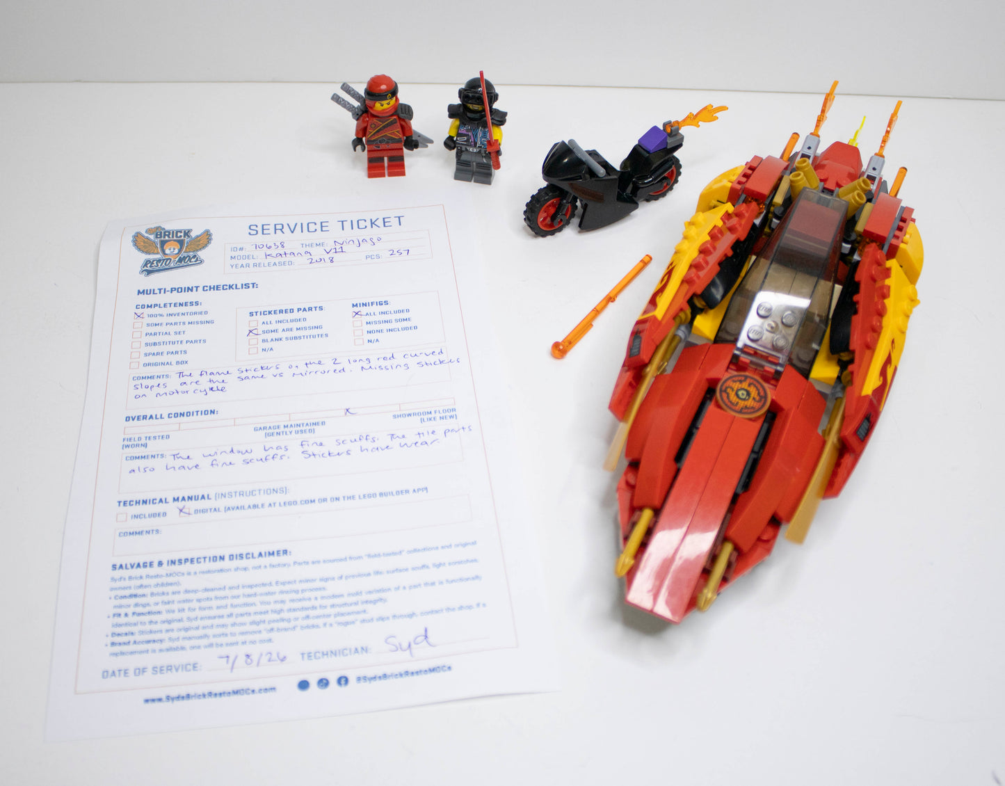 70638 Ninjago: Katana V11