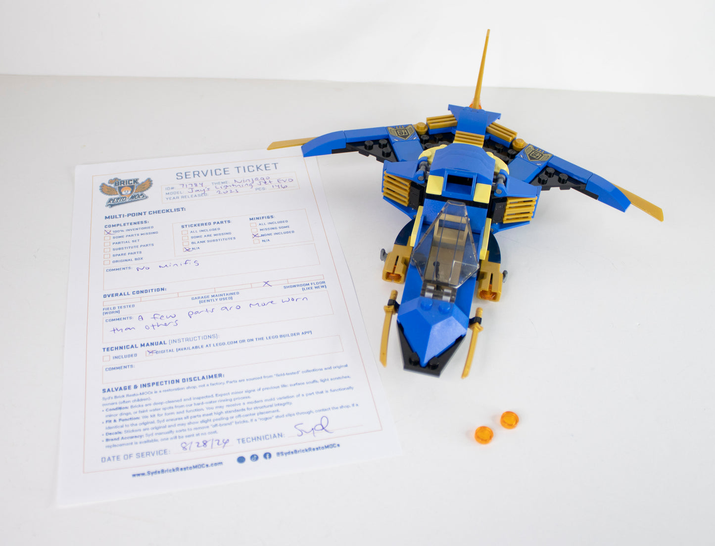 71784 Ninjago: Jay's Lightning Jet EVO