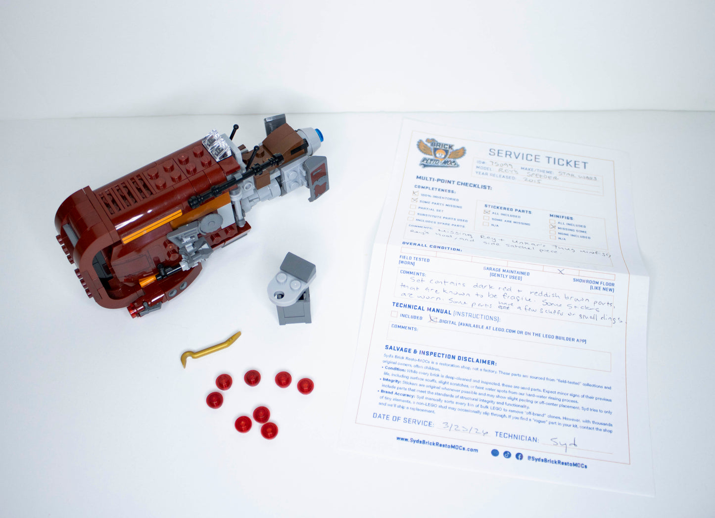 75099 Star Wars: Rey's Speeder