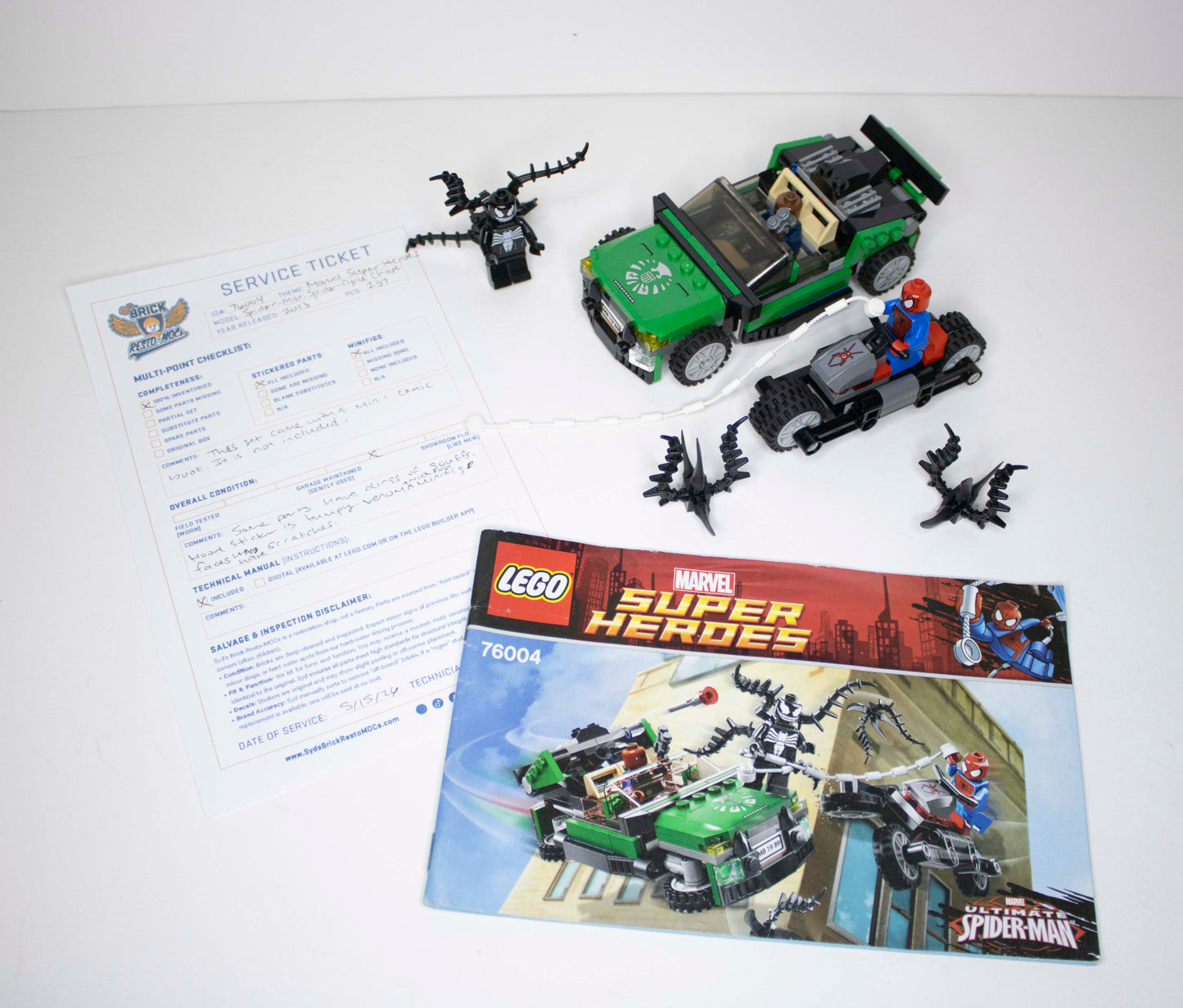 76004 Marvel Super Heroes: Spider-Man Spider-Cycle Chase
