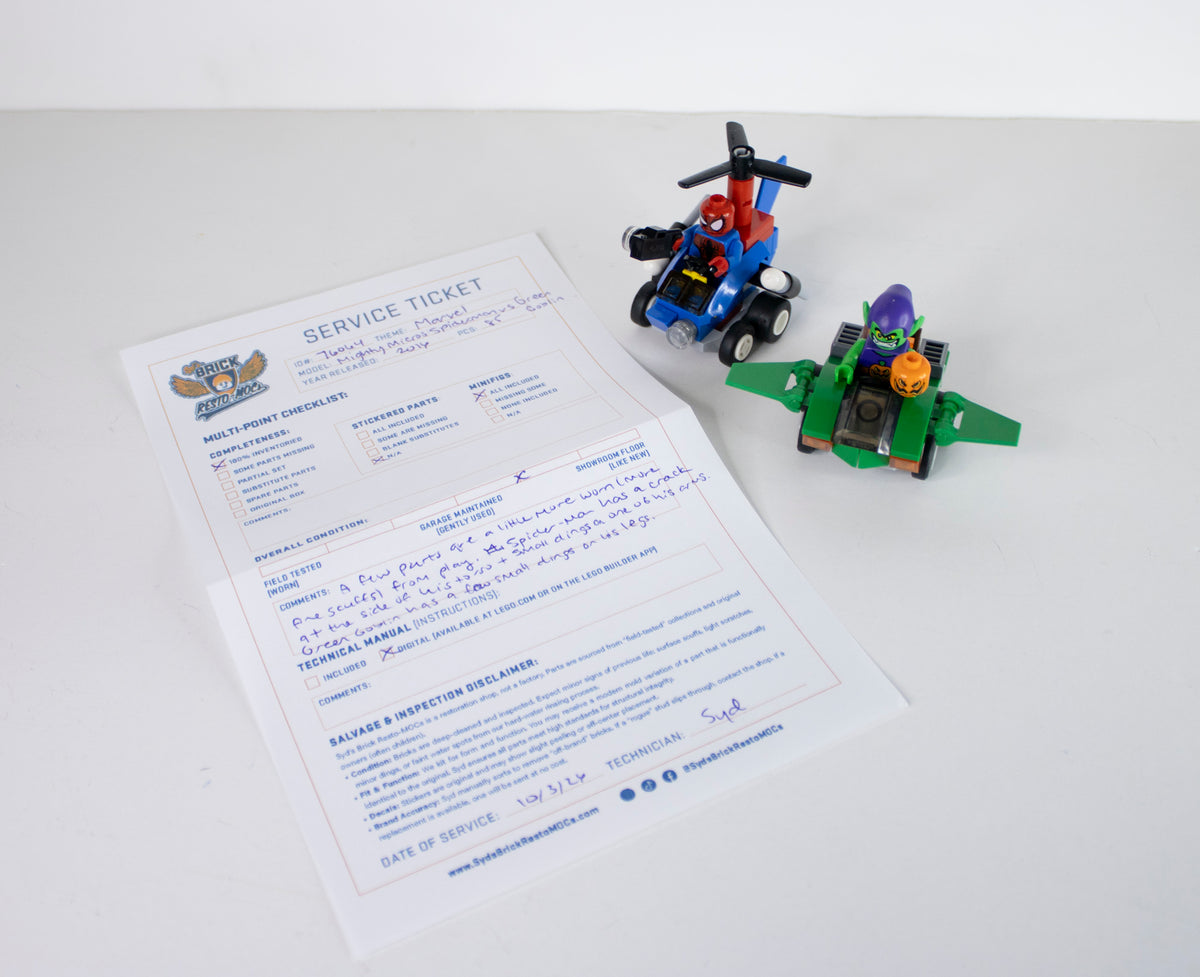 76064 Marvel Super Heroes: Mighty Micros Spider-Man vs Green Goblin