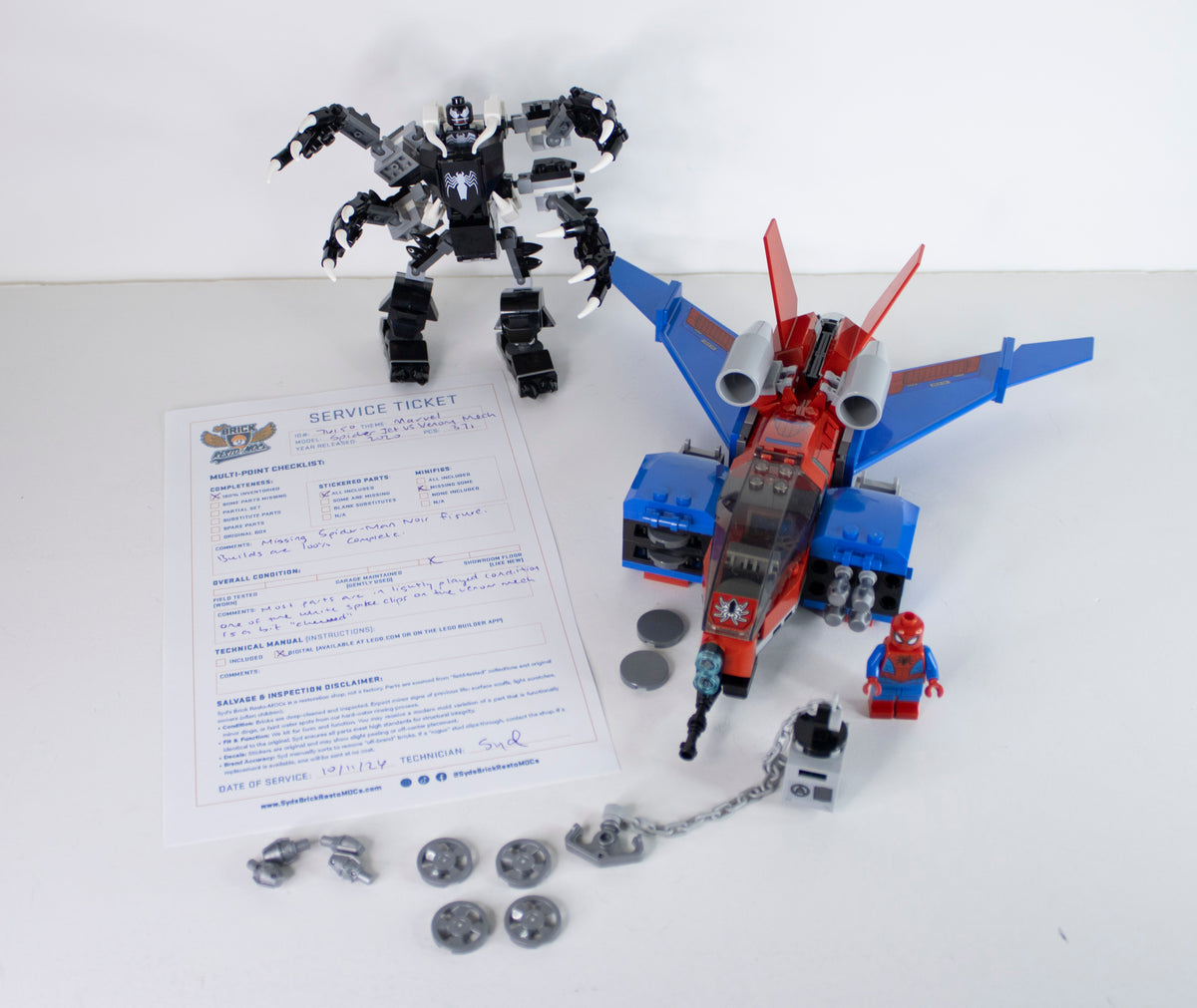 76150 Marvel: Spiderjet vs. Venom Mech