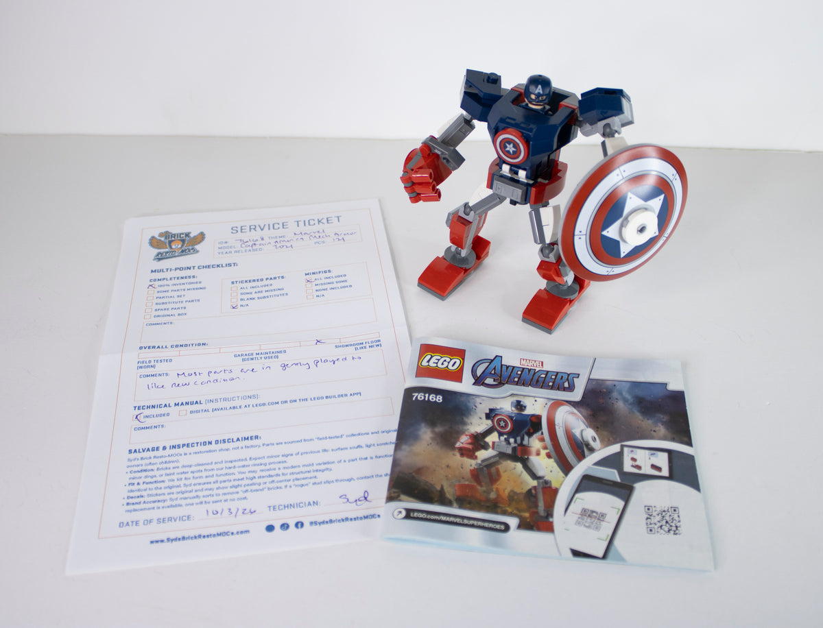 76168 Marvel: Captain America Mech Armor