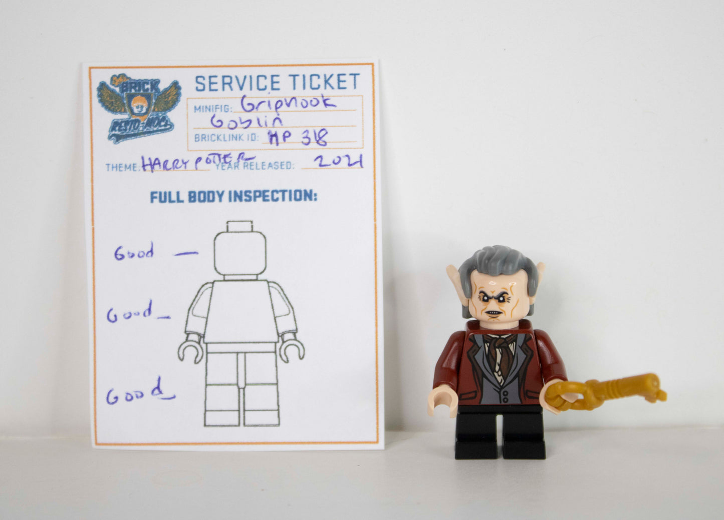 Minifig: Gripnook Goblin hp318 (Harry Potter)