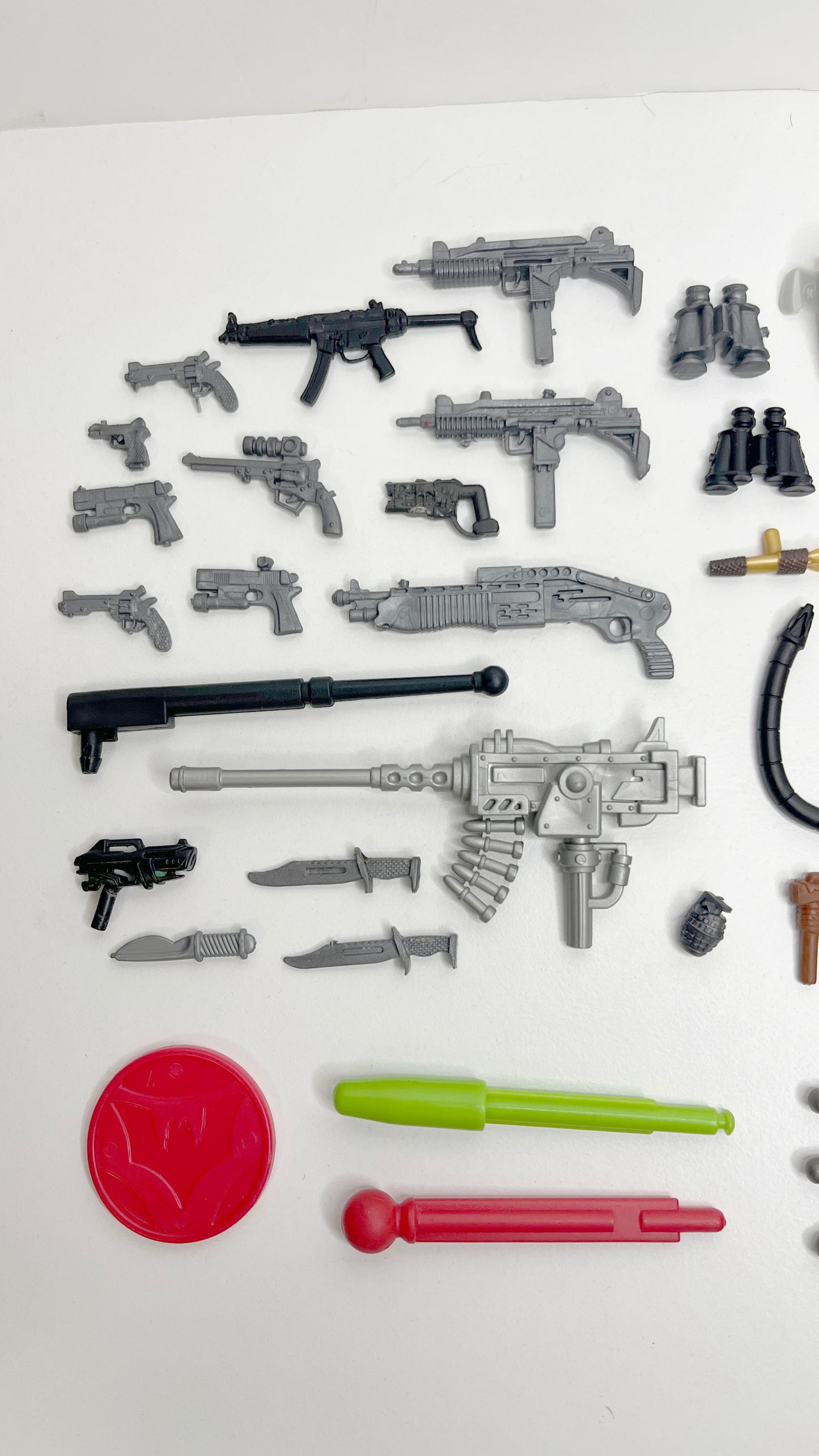 Non-LEGO Salvage: Misc Action Figure Weapons, Projectiles, and Parts