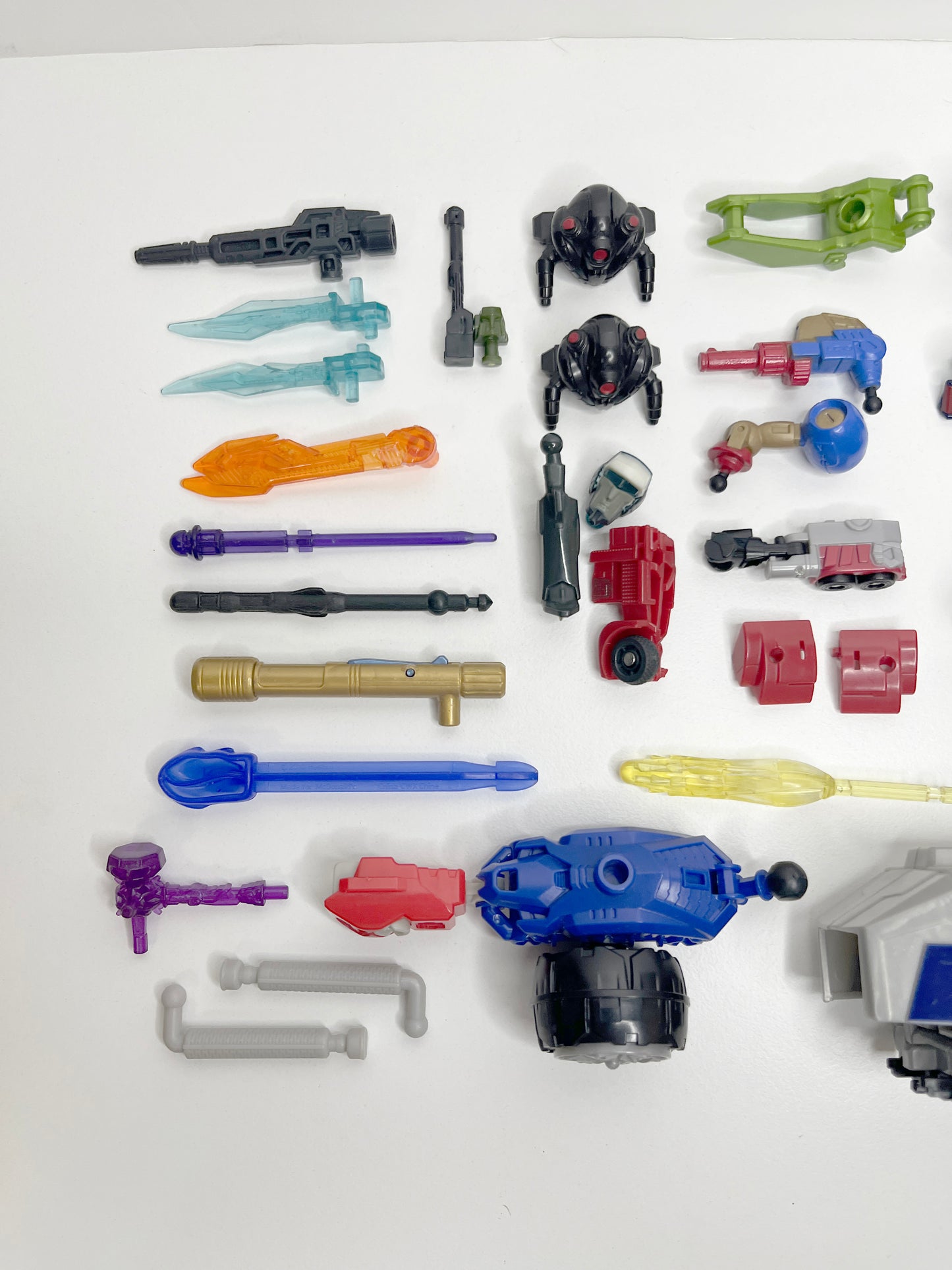 Non-LEGO Salvage: Transformers Parts LOT: Weapons, panels, accessories, etc.