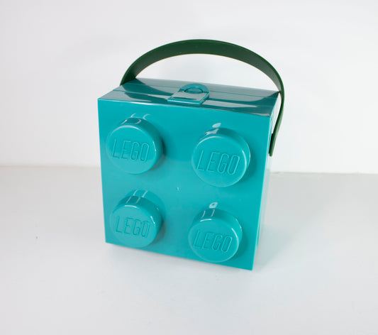 Merchandise: Classic LEGO Brick Lunch Box with Handle (Teal)