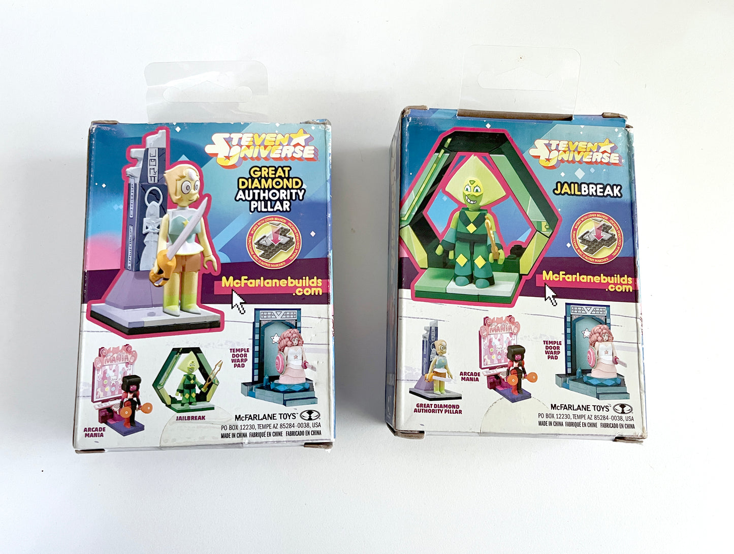 Non-LEGO Salvage: Steven Universe Pearl & Peridot Construction Sets by McFarlane