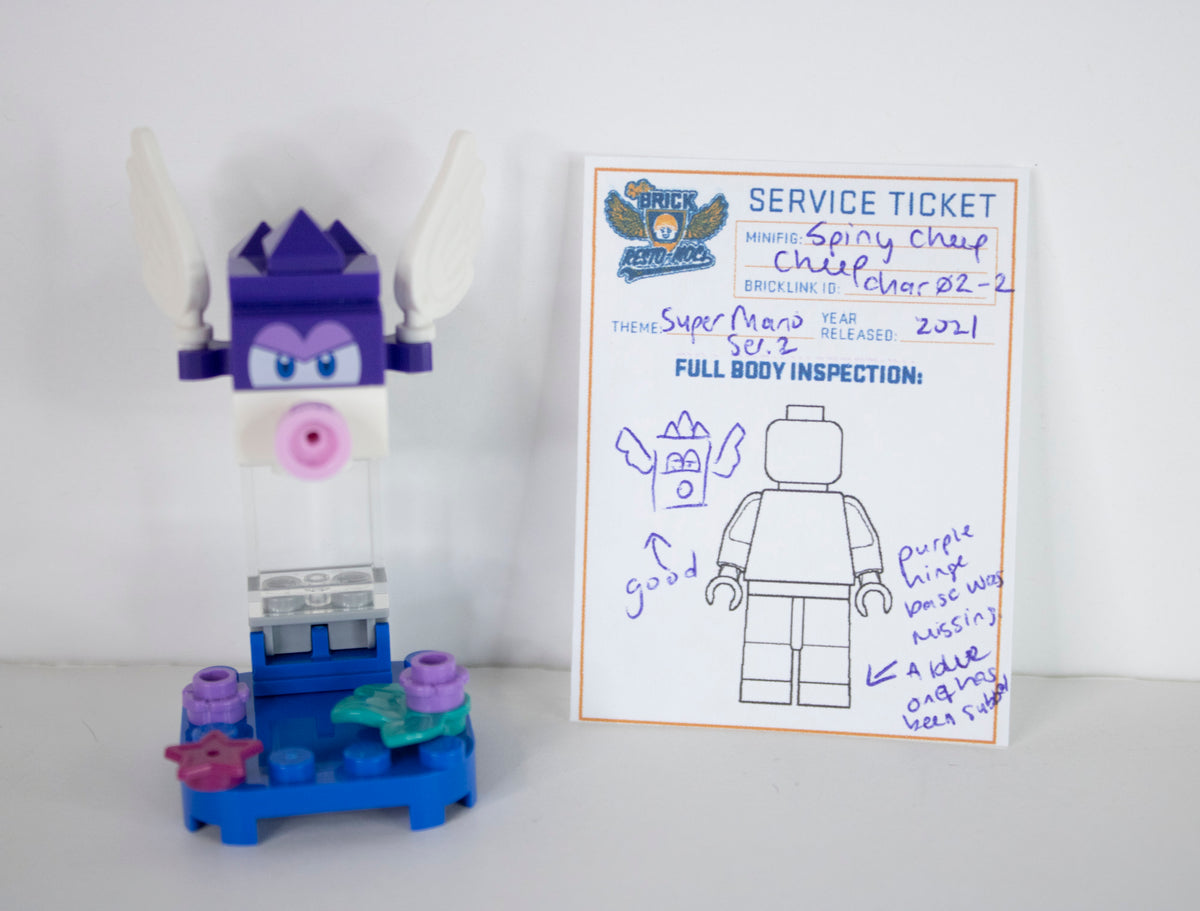 Minifig: char02-2 Spiny Cheep Cheep (Super Mario)