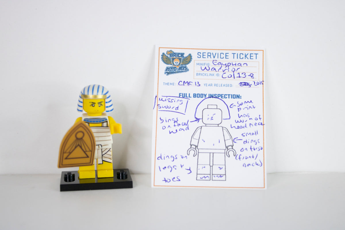 Minifig: col13-8 Egyptian Warrior (CMF Series 13)