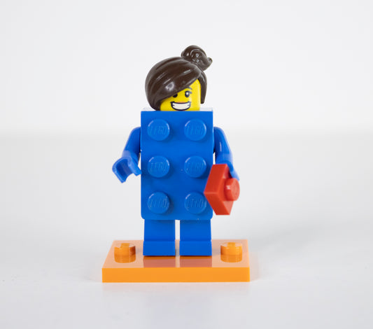 Minifig: col18-3 Brick Suit Girl (CMF Series 18)
