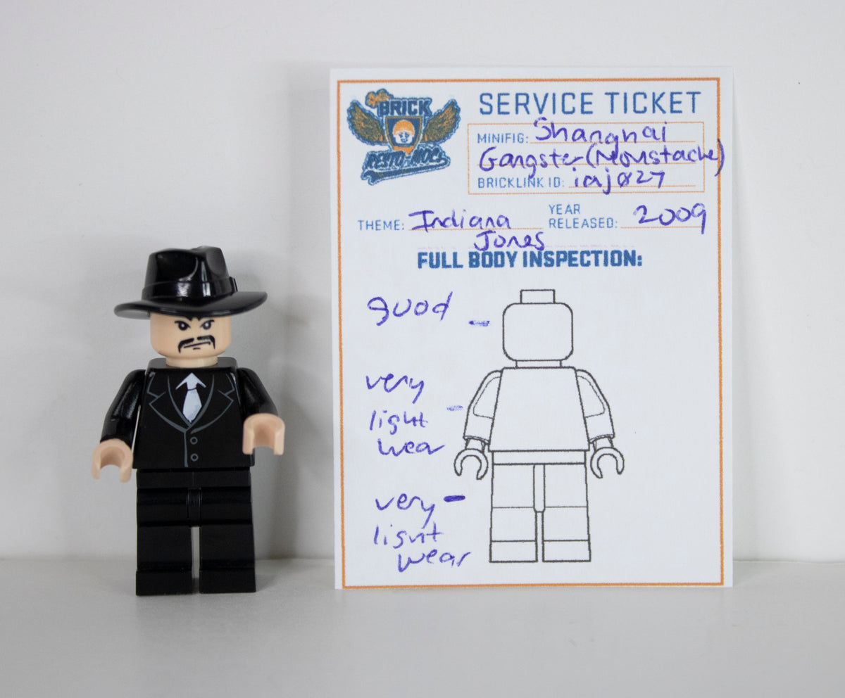 Minifig: iaj027 Shanghai Gangster w Moustache (Indiana Jones)