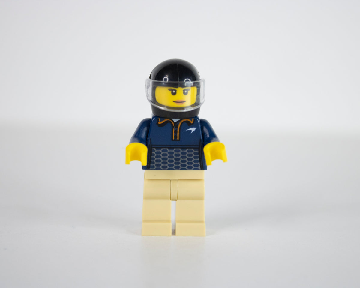 Minifig: sc086 McLaren Elva Driver (Speed Champions)